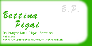 bettina pigai business card